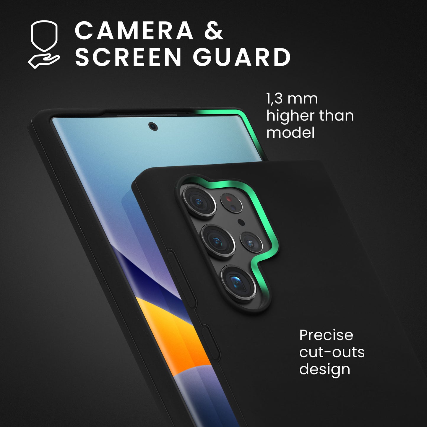 kwmobile Handyhülle für Samsung Galaxy S24 Ultra Hülle - Case Silikon - Kabelloses Laden - Schutzhülle Cover