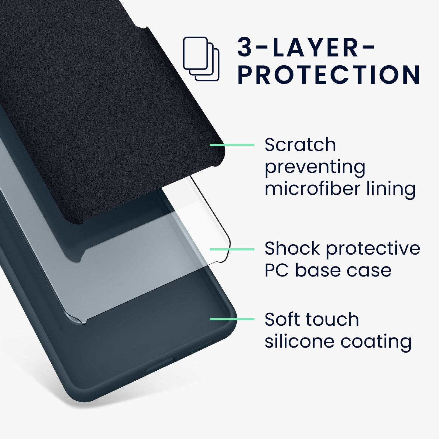kwmobile Handyhülle für Samsung Galaxy S23 FE Hülle - Case Silikon - Kabelloses Laden - Schutzhülle Cover