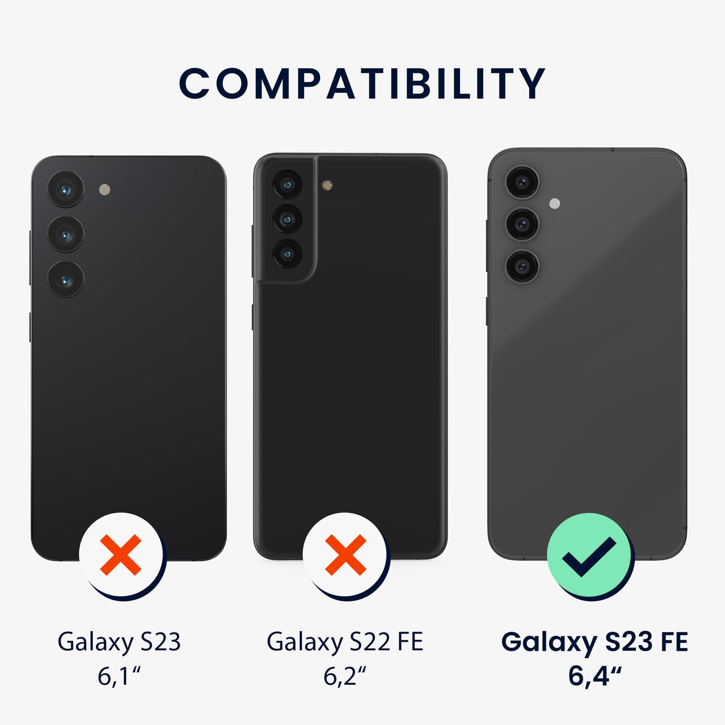 kwmobile Handyhülle für Samsung Galaxy S23 FE Hülle - Schutzhülle Cover