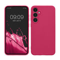 kwmobile Handyhülle für Samsung Galaxy S23 FE Hülle - TPU Case - Kabelloses Laden - Schutzhülle Cover in Neon Pink Neon Pink  