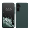 kwmobile Handyhülle für Samsung Galaxy A55 5G Hülle - Case Silikon - Kabelloses Laden - Schutzhülle Cover in Blaugrün Blaugrün  