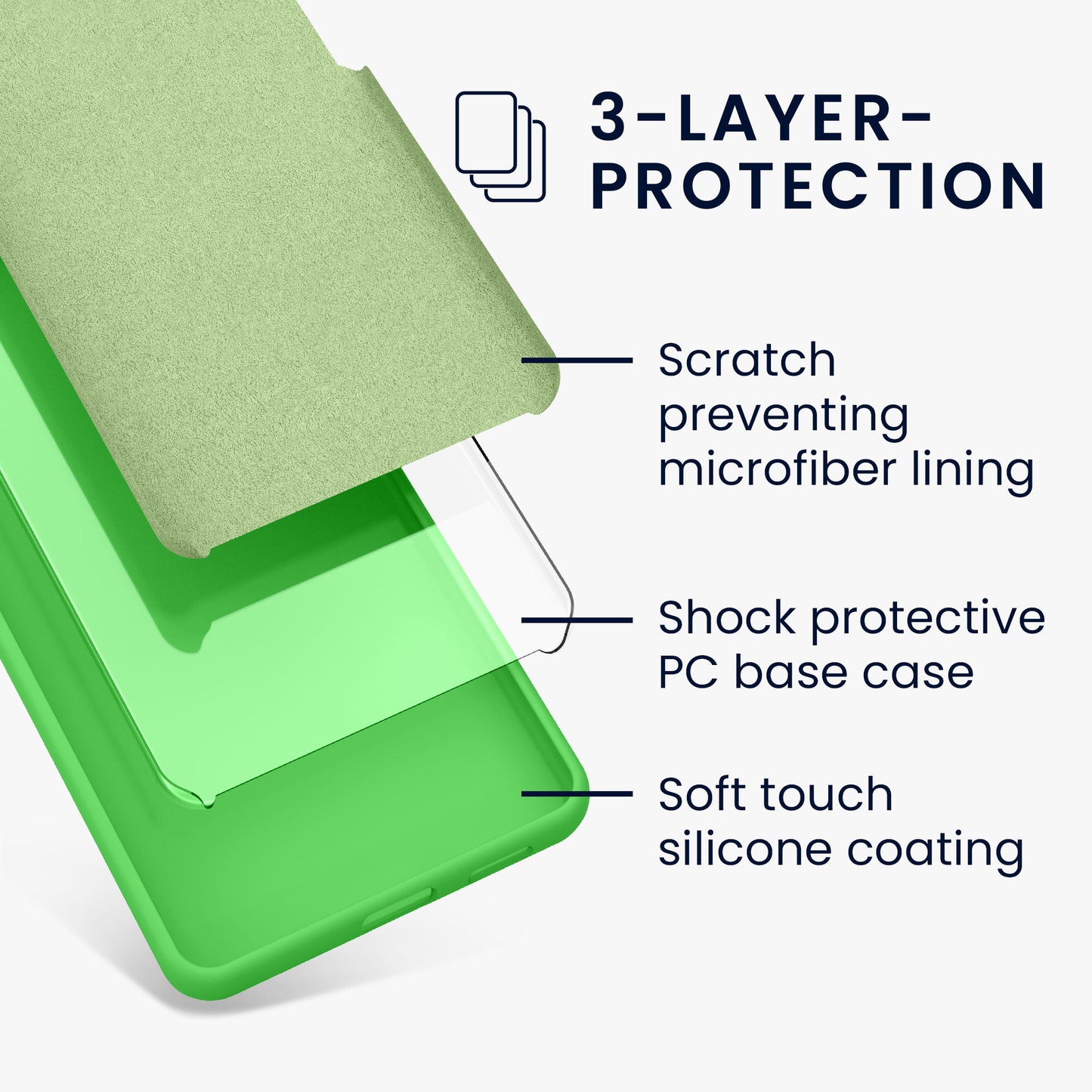 kwmobile Handyhülle für Samsung Galaxy A15 5G - Case Silikon - Kabelloses Laden - Schutzhülle Cover