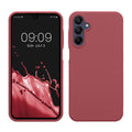 kwmobile Handyhülle für Samsung Galaxy A15 5G Hülle - Case Silikon - Kabelloses Laden - Schutzhülle Cover in Dark Rose Dark Rose  