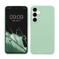 kwmobile Handyhülle für Samsung Galaxy A55 5G Hülle - TPU Case - Kabelloses Laden - Schutzhülle Cover in Mintgrün matt Mintgrün matt  