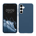 kwmobile Handyhülle für Samsung Galaxy A55 5G Hülle - TPU Case - Kabelloses Laden - Schutzhülle Cover in Marineblau Marineblau  