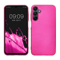 kwmobile Handyhülle für Samsung Galaxy A15 5G Hülle - Silikon Case metallisch schimmernd - Schutzhülle Cover - Metallic Pink Metallic Pink  