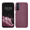 kwmobile Handyhülle für Samsung Galaxy A15 5G Hülle - Silikon Case metallisch schimmernd - Schutzhülle Cover - Metallic Lavendel Metallic Lavendel  