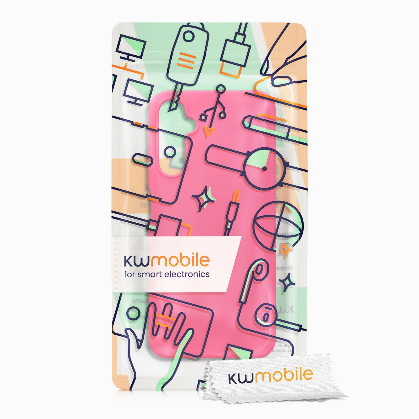 Samsung Galaxy A05s Silikon Handyhülle Neon Pink