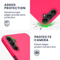 Samsung Galaxy A05s Silikon Handyhülle Neon Pink