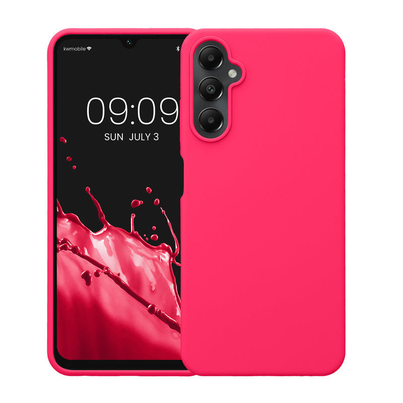 Samsung Galaxy A05s Silikon Handyhülle Neon Pink