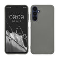 kwmobile Handyhülle für Samsung Galaxy A25 Hülle - Silikon Case metallisch schimmernd - Schutzhülle Cover - Metallic Grau Metallic Grau  
