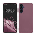 kwmobile Handyhülle für Samsung Galaxy A25 Hülle - Silikon Case metallisch schimmernd - Schutzhülle Cover - Metallic Lavendel Metallic Lavendel  