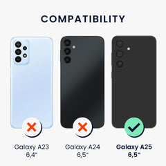 kwmobile Displayschutzfolie kompatibel mit Samsung Galaxy A25 Folie Set - Transparent - Displayschutz
