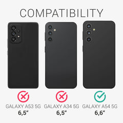 kwmobile Folie kompatibel mit Samsung Galaxy A54 5G - Displayschutzfolie Schutzfolie - Displayschutz Displayfolie