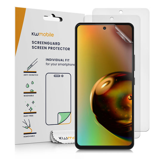 kwmobile 3x Folie matt kompatibel mit Samsung Galaxy A53 5G - Displayschutzfolie Schutzfolie - Displayschutz Displayfolie entspiegelt Matt Transparent  