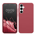 kwmobile Handyhülle für Samsung Galaxy A35 Hülle - Case Silikon - Kabelloses Laden - Schutzhülle Cover in Dark Rose Dark Rose  