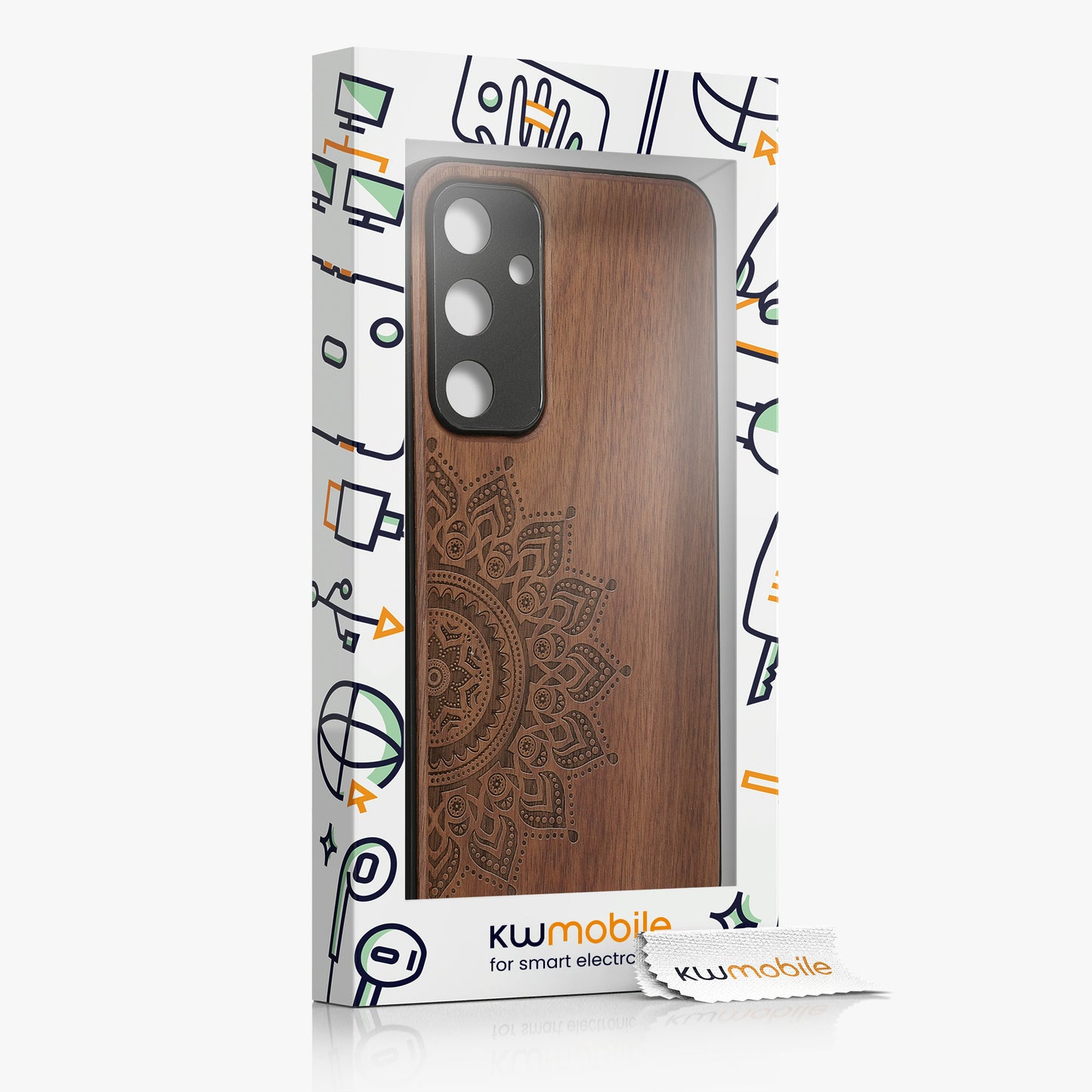 kwmobile Handyhülle für Samsung Galaxy A55 5G - Case mit TPU Bumper - Stoßfestes Hardcase - Schutzhülle Cover
