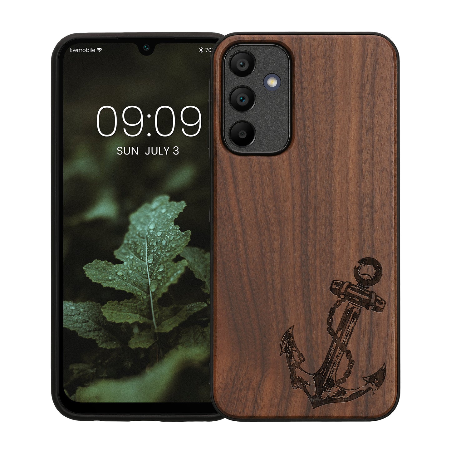 kwmobile Handyhülle für Samsung Galaxy A15 5G - Case mit TPU Bumper - Stoßfestes Hardcase - Schutzhülle Cover