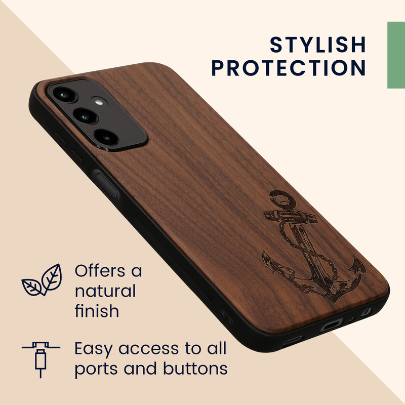 kwmobile Handyhülle für Samsung Galaxy A15 5G - Case mit TPU Bumper - Stoßfestes Hardcase - Schutzhülle Cover
