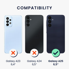 kwmobile Hülle kompatibel mit Samsung Galaxy A25 - Handyhülle - Handy Schutzhülle - Smartphone Cover - Dunkelbraun