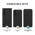 kwmobile Hülle kompatibel mit Samsung Galaxy S22 Plus Hülle - magnetisches Silikon Case kompatibel mit MagSafe - Cover gummiert