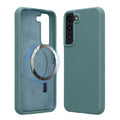 kwmobile Hülle kompatibel mit Samsung Galaxy S22 Plus Hülle - magnetisches Silikon Case kompatibel mit MagSafe - Cover gummiert Arctic Night Arctic Night  