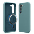 kwmobile Hülle kompatibel mit Samsung Galaxy S23 Hülle - magnetisches Silikon Case kompatibel mit MagSafe - Cover gummiert Arctic Night Arctic Night  