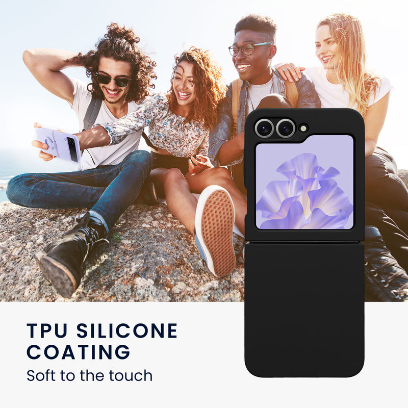 kwmobile Flip Soft Case kompatibel mit Samsung Galaxy Z Flip6 Hülle - Silikon Cover für Foldable Handy - Handyhülle