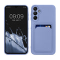 kwmobile Handyhülle für Samsung Galaxy A15 5G Hülle mit Kartenfach - TPU Case - Kabelloses Laden - Schutzhülle Cover in Lavendel Lavendel  
