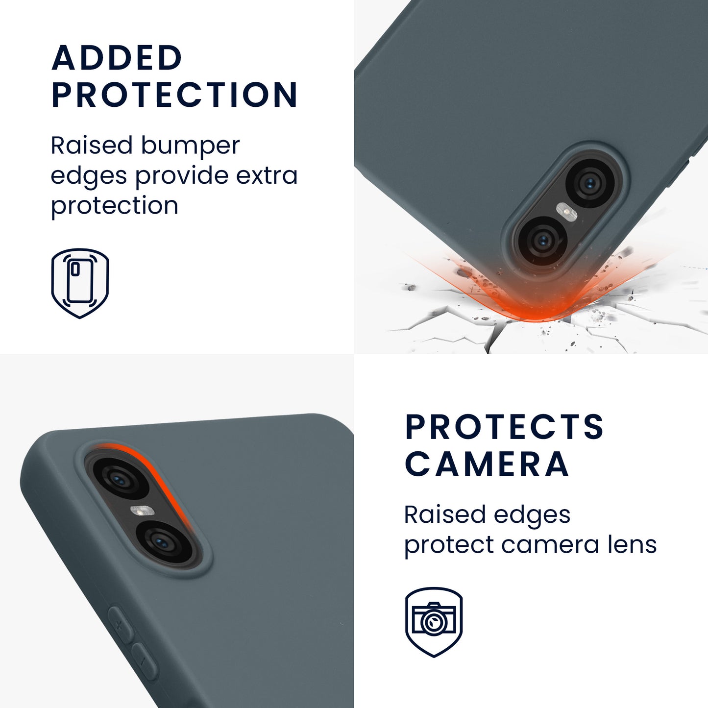 kwmobile Handyhülle für Sony Xperia 10 VI Hülle - Kabelloses Laden - Schutzhülle Cover