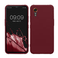 kwmobile Handyhülle für Samsung Galaxy Xcover7 Hülle - TPU Case - Kabelloses Laden - Schutzhülle Cover in Bordeaux Violett Bordeaux Violett  