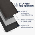 kwmobile Handyhülle für Samsung Galaxy S24 FE Hülle - Case Silikon - Kabelloses Laden - Schutzhülle Cover