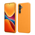 kwmobile Handyhülle für Samsung Galaxy S24 FE Hülle - Case Silikon - Kabelloses Laden - Schutzhülle Cover in Fruity Orange Fruity Orange  