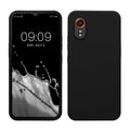 kwmobile Handyhülle für Samsung Galaxy Xcover7 Hülle - Case Silikon - Kabelloses Laden - Schutzhülle Cover in Schwarz Schwarz  