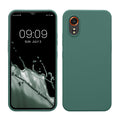 kwmobile Handyhülle für Samsung Galaxy Xcover7 Hülle - Case Silikon - Kabelloses Laden - Schutzhülle Cover in Tannengrün Tannengrün  