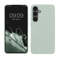 kwmobile Handyhülle für Samsung Galaxy S24 FE Hülle - TPU Case - Kabelloses Laden - Schutzhülle Cover in Cool Mint Cool Mint  