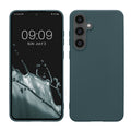 kwmobile Handyhülle für Samsung Galaxy S24 FE Hülle - TPU Case - Kabelloses Laden - Schutzhülle Cover in Dunkler Schiefer Dunkler Schiefer  