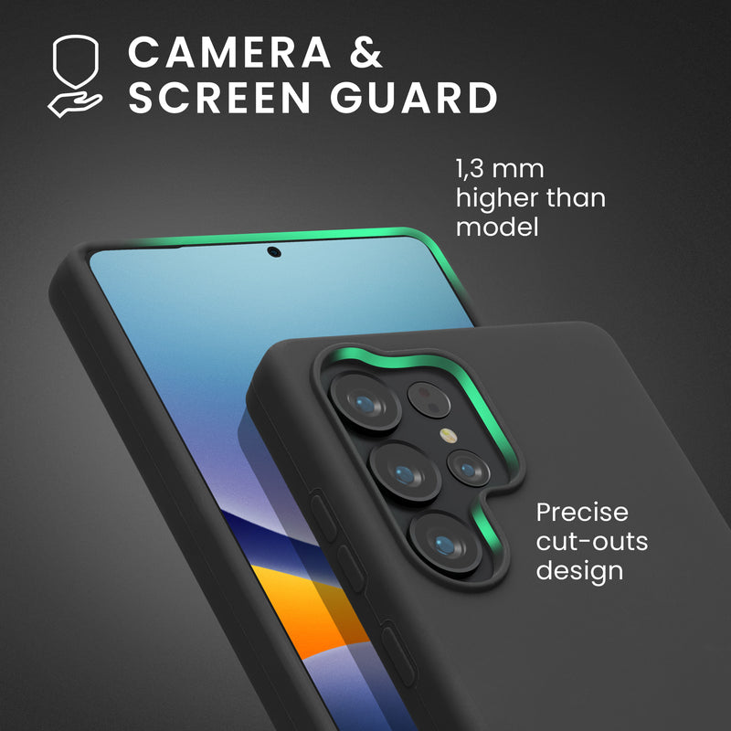 kwmobile Handyhülle für Samsung Galaxy S25 Ultra Hülle - Case Silikon - Kabelloses Laden - Schutzhülle Cover