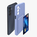 kwmobile Handyhülle für Samsung Galaxy A16 5G Hülle mit Kartenfach - Kabelloses Laden - Schutzhülle Cover