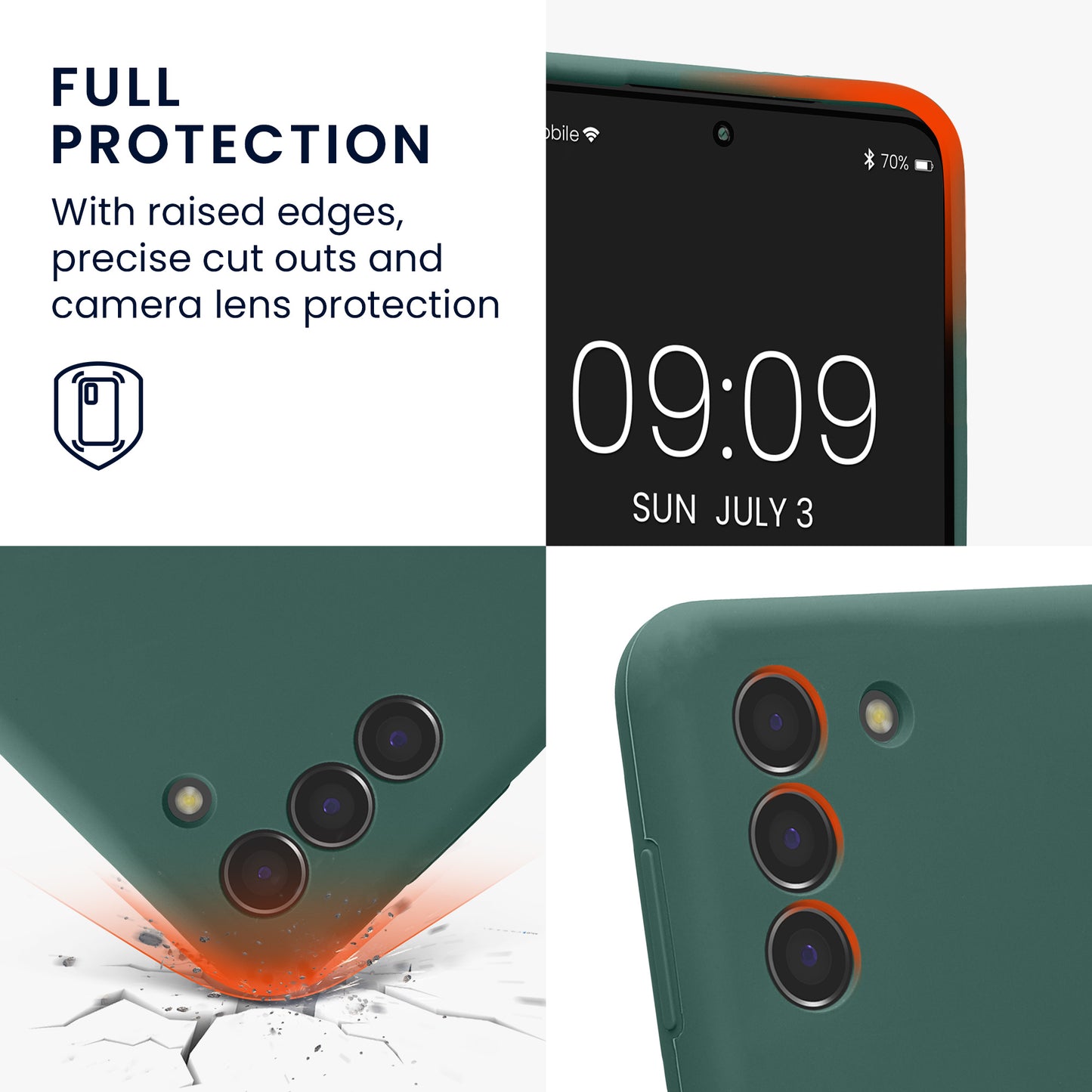 kwmobile Hülle kompatibel mit Samsung Galaxy S21 - Handyhülle - Handy Case