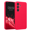 kwmobile Hülle kompatibel mit Samsung Galaxy S24 - Hülle Silikon gummiert - Handyhülle - Handy Case in Neon Pink Neon Pink  