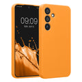 kwmobile Hülle kompatibel mit Samsung Galaxy S24 - Hülle Silikon gummiert - Handyhülle - Handy Case in Fruity Orange Fruity Orange  