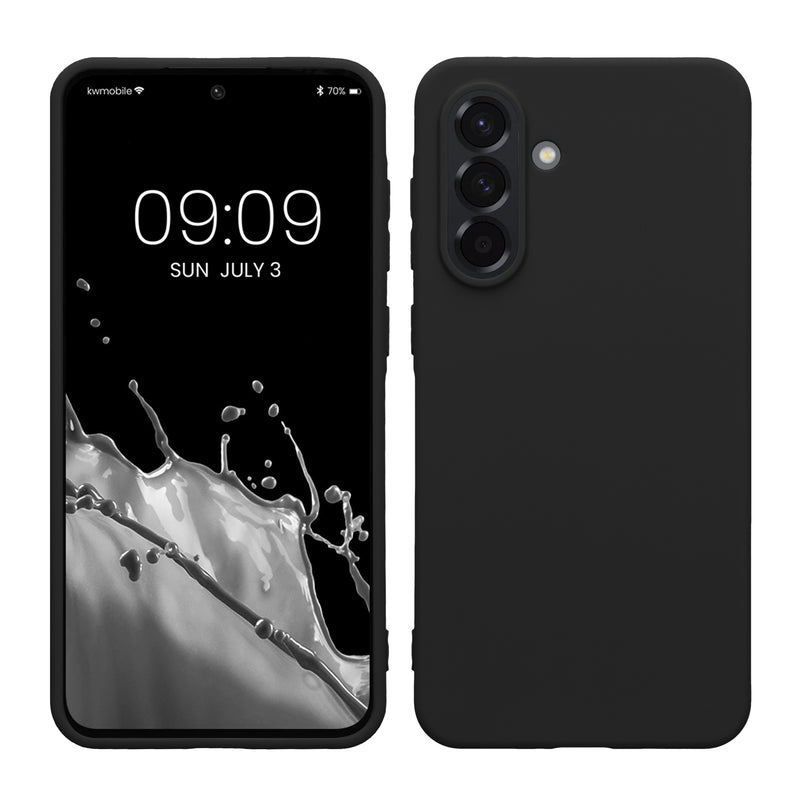 kwmobile Handyhülle für Samsung Galaxy A36 5G Hülle - TPU Case - Kabelloses Laden - Schutzhülle Cover in Schwarz Schwarz  
