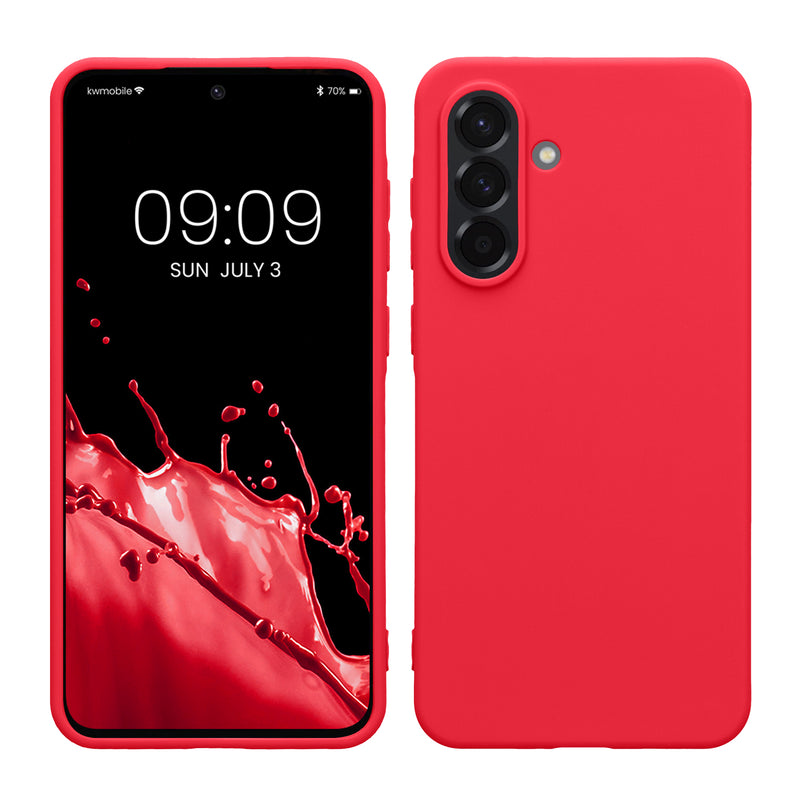 kwmobile Handyhülle für Samsung Galaxy A36 5G Hülle - TPU Case - Kabelloses Laden - Schutzhülle Cover in Neon Pink Neon Pink  