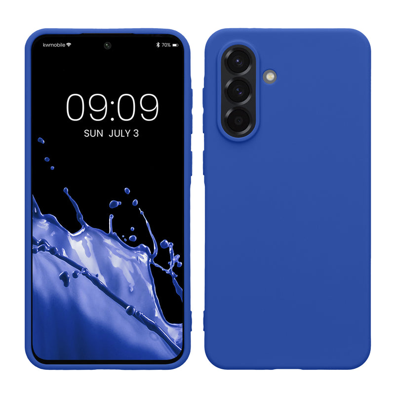 kwmobile Handyhülle für Samsung Galaxy A36 5G Hülle - TPU Case - Kabelloses Laden - Schutzhülle Cover in Baltik Blau Baltik Blau  