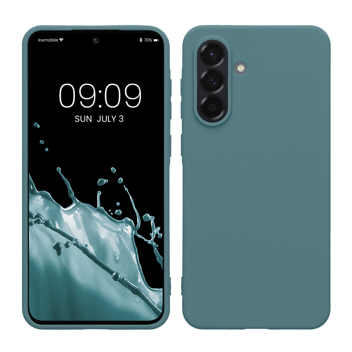 kwmobile Handyhülle für Samsung Galaxy A36 5G Hülle - TPU Case - Kabelloses Laden - Schutzhülle Cover in Arctic Night Arctic Night  