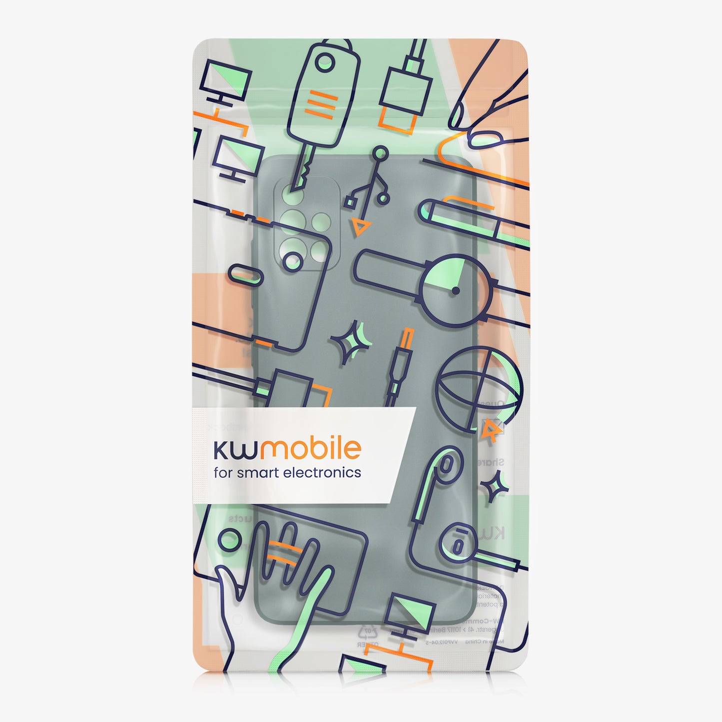 kwmobile Handyhülle für Samsung Galaxy A51 Hülle - weiche Silikon Case metallisch schimmernd - Schutzhülle Cover