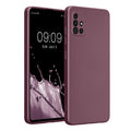 kwmobile Handyhülle für Samsung Galaxy A51 Hülle - weiche Silikon Case metallisch schimmernd - Schutzhülle Cover - Metallic Lavendel Metallic Lavendel  