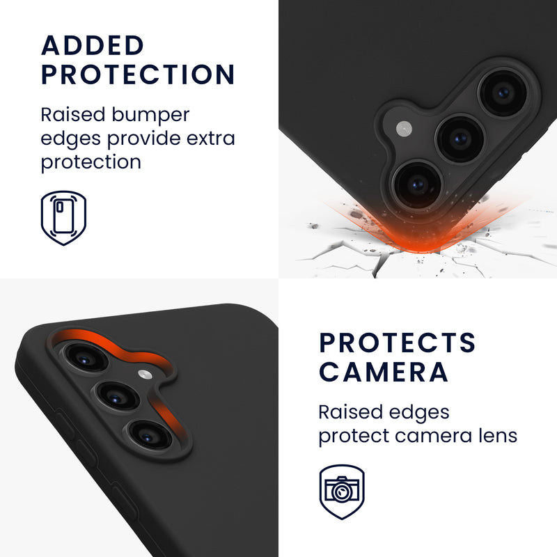 kwmobile Handyhülle für Samsung Galaxy S25 FE - Case Silikon - Kabelloses Laden - Schutzhülle Cover
