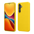 kwmobile Handyhülle für Samsung Galaxy S25 FE Hülle - Case Silikon - Kabelloses Laden - Schutzhülle Cover in Strahlend Gelb Strahlend Gelb  